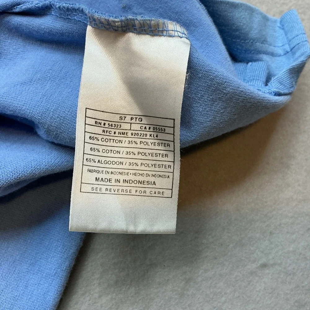 Nike UNC‎ Tar Heels Quarter Zip Polo Shirt Large Blue Argyle Stripe Vintage Men